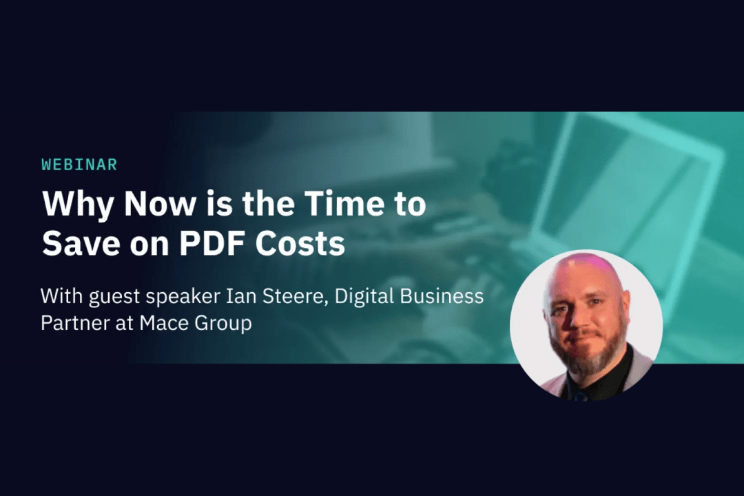 Screenshot showing the title and guest of the webinar